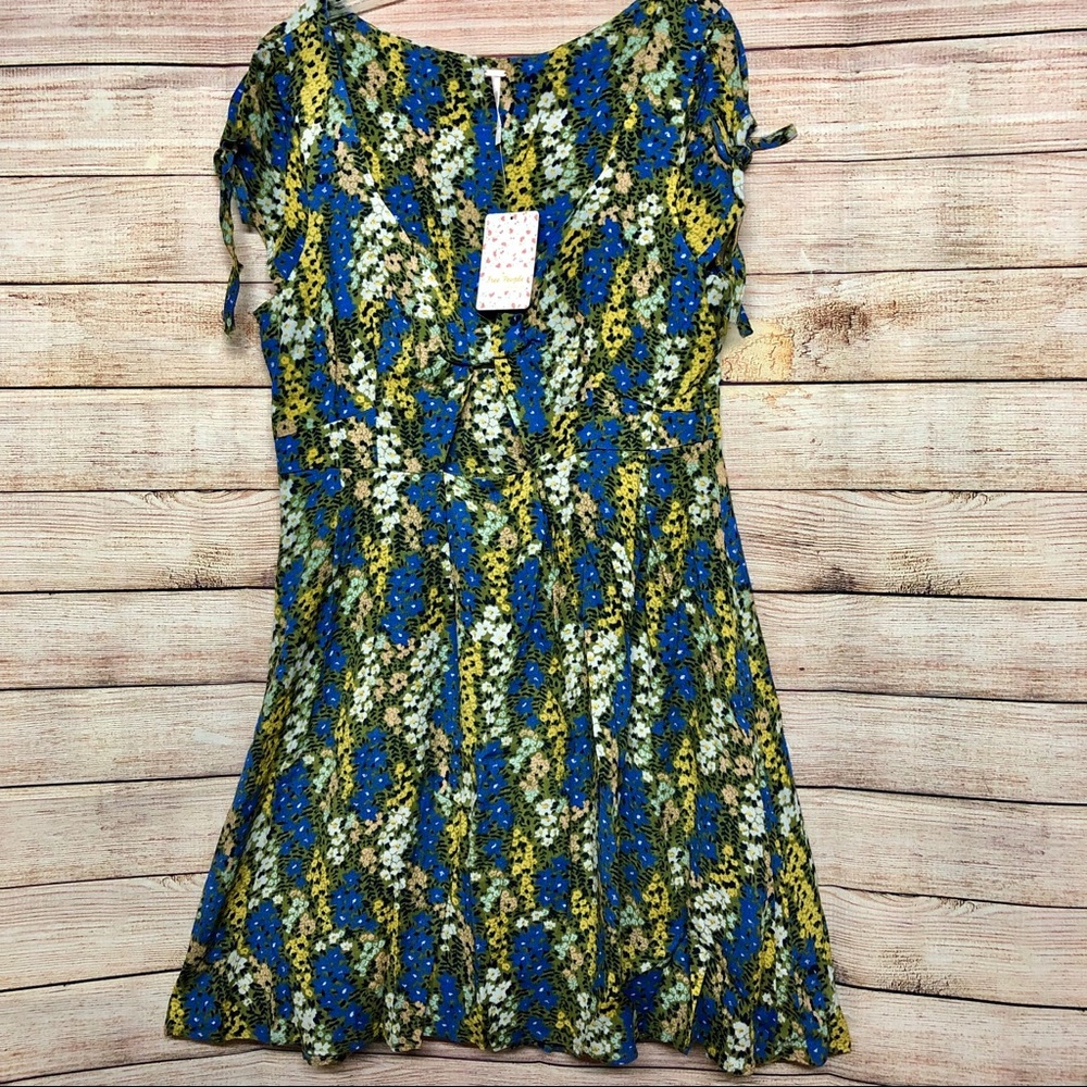 Free People Miss Right Cut-Out Mini Skater Dress